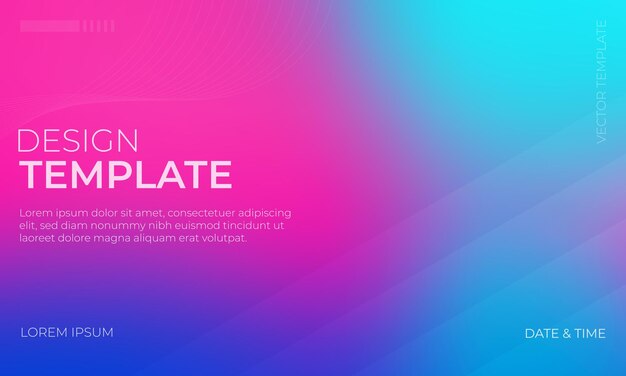 Dynamic Cyan en Magenta Gradient achtergrondontwerp