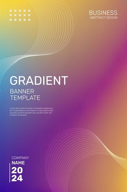 Dynamic Dark Yellow Purple and Blue Gradient Background Vector