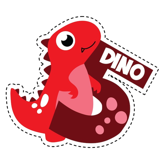 Dynamic Dino Numbers Web Graphics