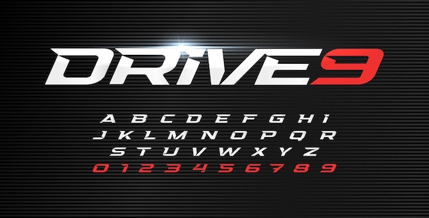 Vector dynamic drive9 text effect template