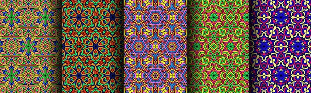 dynamic ethnic pattern collection of traditional bundles