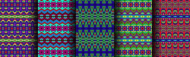 dynamic ethnic pattern collection of traditional bundles