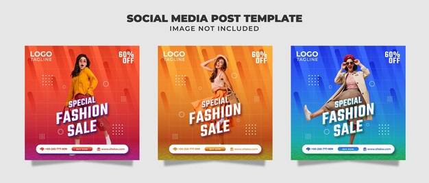 Premium Vector | Social media post template