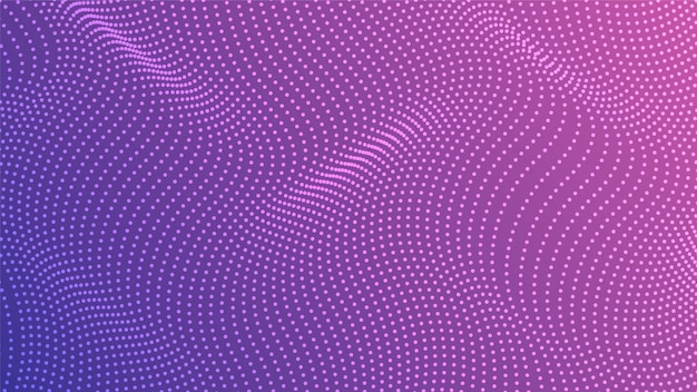 Dynamic halftone wave pattern background