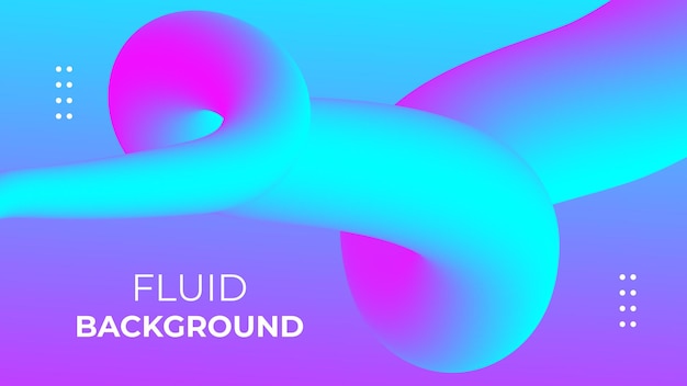 Dynamic liquid background in gradient shape