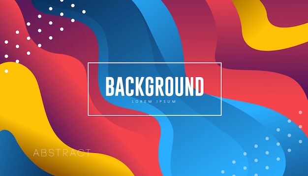 Dynamic modern colorful liquid background