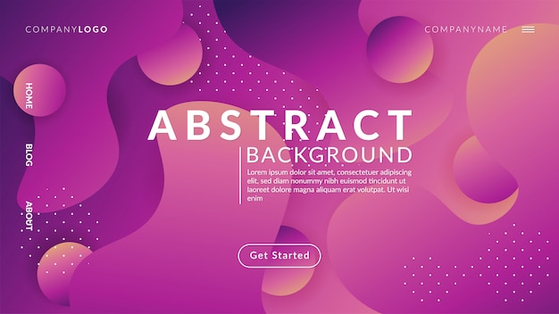 Dynamic modern gradient abstract background vector