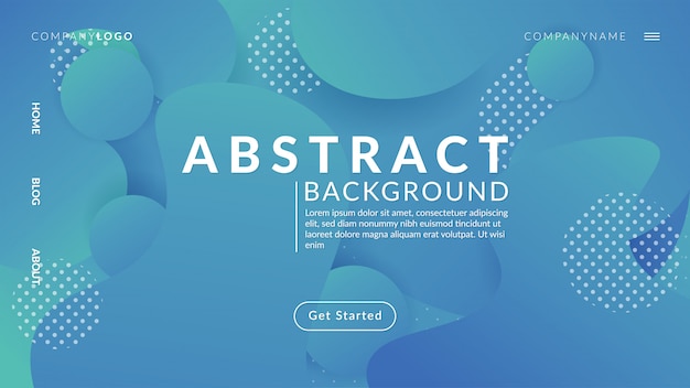 Dynamic modern gradient abstract background vector