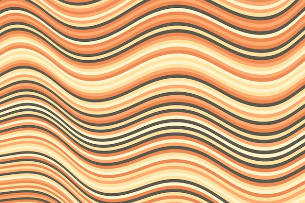 Dynamic movement of waves, curve stripes, warp ribbons. Vibrant wavy flow abstract background.
