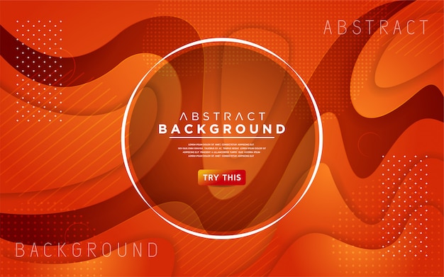 Dynamic orange 3D textured style background