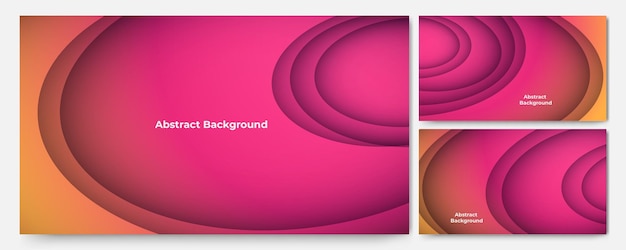 ダイナミックなペーパーカットスタイルピンクのカラフルな抽象的な幾何学デザインの背景