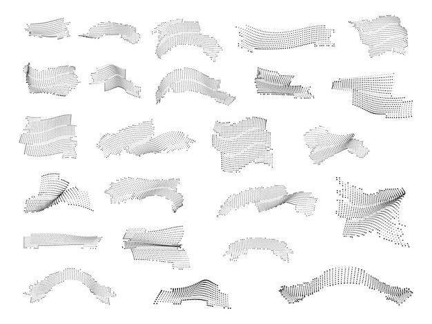 Vector dynamic particles wave surface