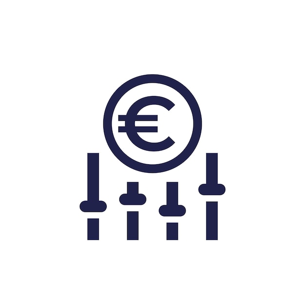 dynamic pricing icon with euro