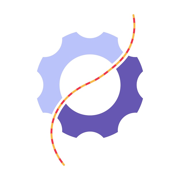 Dynamic Process Of Spinning Gears Wheels At Work