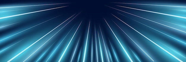 Dynamic radial speed burst Futuristic glowing motion lines streak outward from center top forming a sci fi tunnel effect Perfect for fast energy action scenes or time warp backgrounds