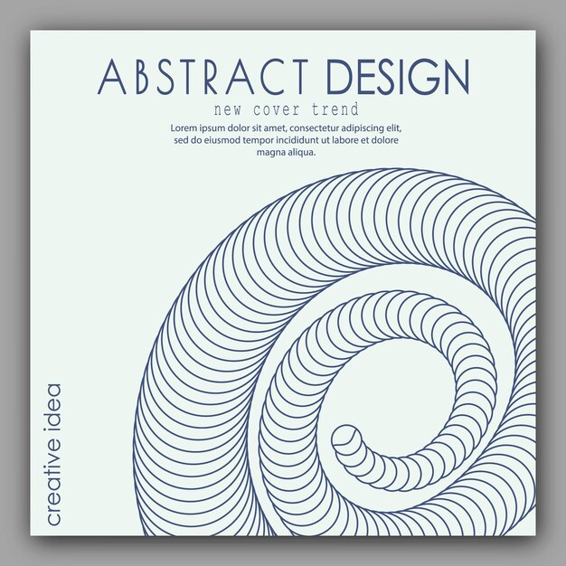 Vector the dynamic shape of the parallel lines creates the illusion of volume threedimensional spiral effect a design element for creative ideas