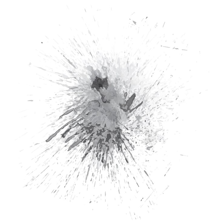 Vector dynamic splatter pattern with fluid texture