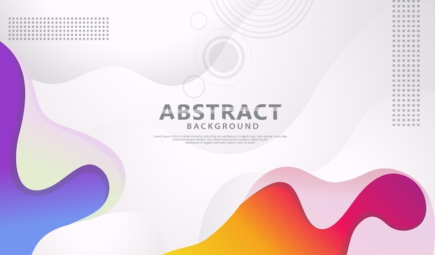 dynamic style banner design with fluid color gradient elements