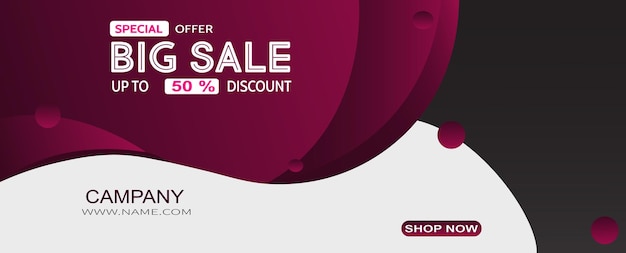 Dynamic Vector Illustration for Big Sale Discount Banner