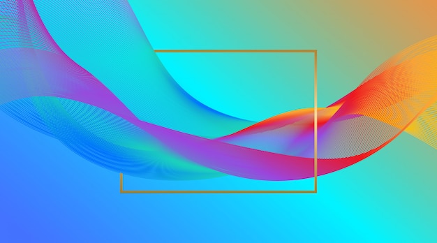 Dynamic Vibrant Colorful Wave Background 