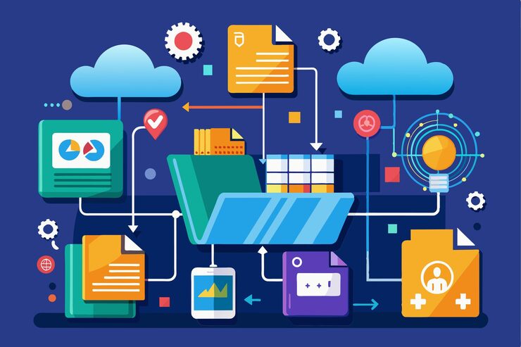 Vector 在大數據環境中展示文件同步操作的動態可視化 大數據中的文件<unk >同步