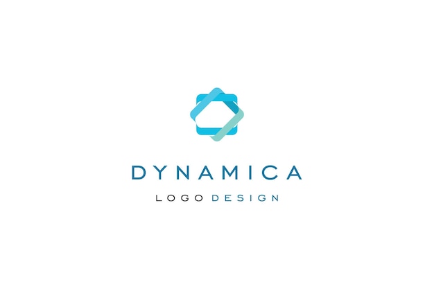 Vector dynamical template logo design solution for business