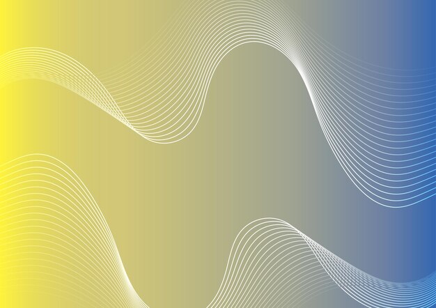 Dynamische abstracte achtergrond met lijnen voorwerpen en gradiënt kleuren