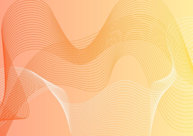 Dynamische abstracte achtergrond met lijnen voorwerpen en gradiënt kleuren