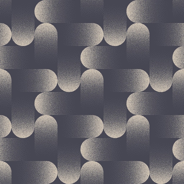 Dynamische grafische stijlvolle naadloze patroon Vector Stipple abstracte achtergrond