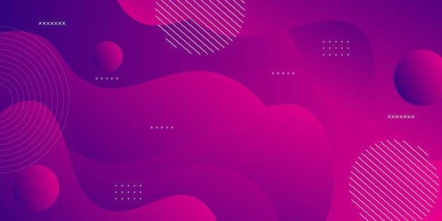 Dynamische paarse en roze gradiënt 3D abstracte achtergrond met golfpatroon
