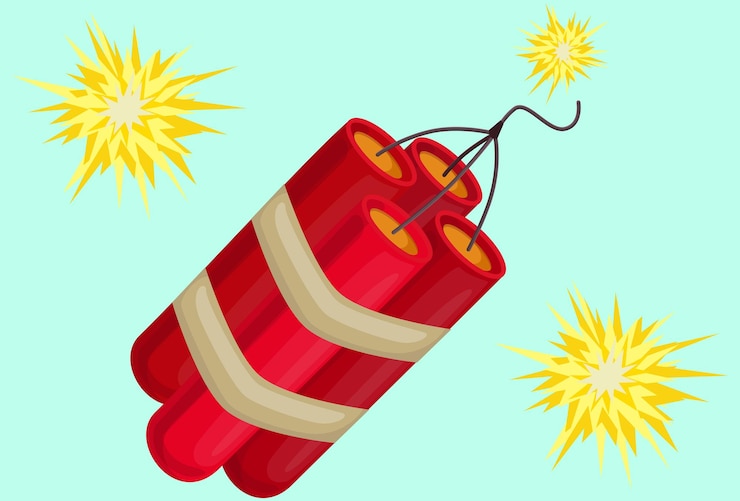 Vector dynamite concept illustration stylish and beautiful