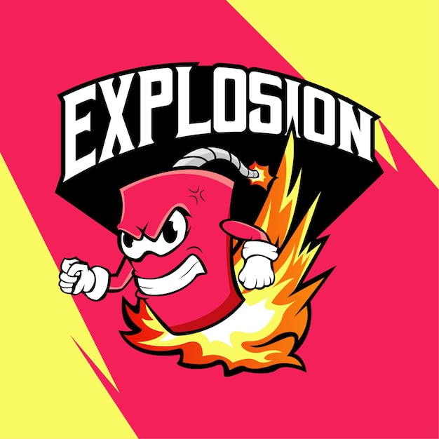 Dynamite esport mascotte logo