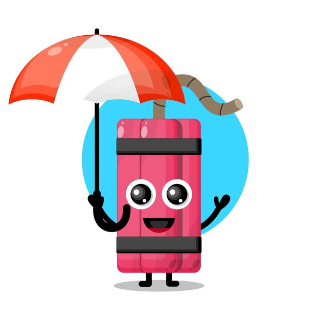 Dynamite umbrella cute character mascot