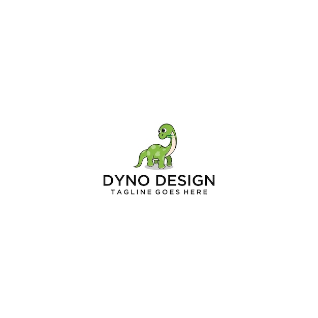 Dyno giocoso divertente logo design del segno