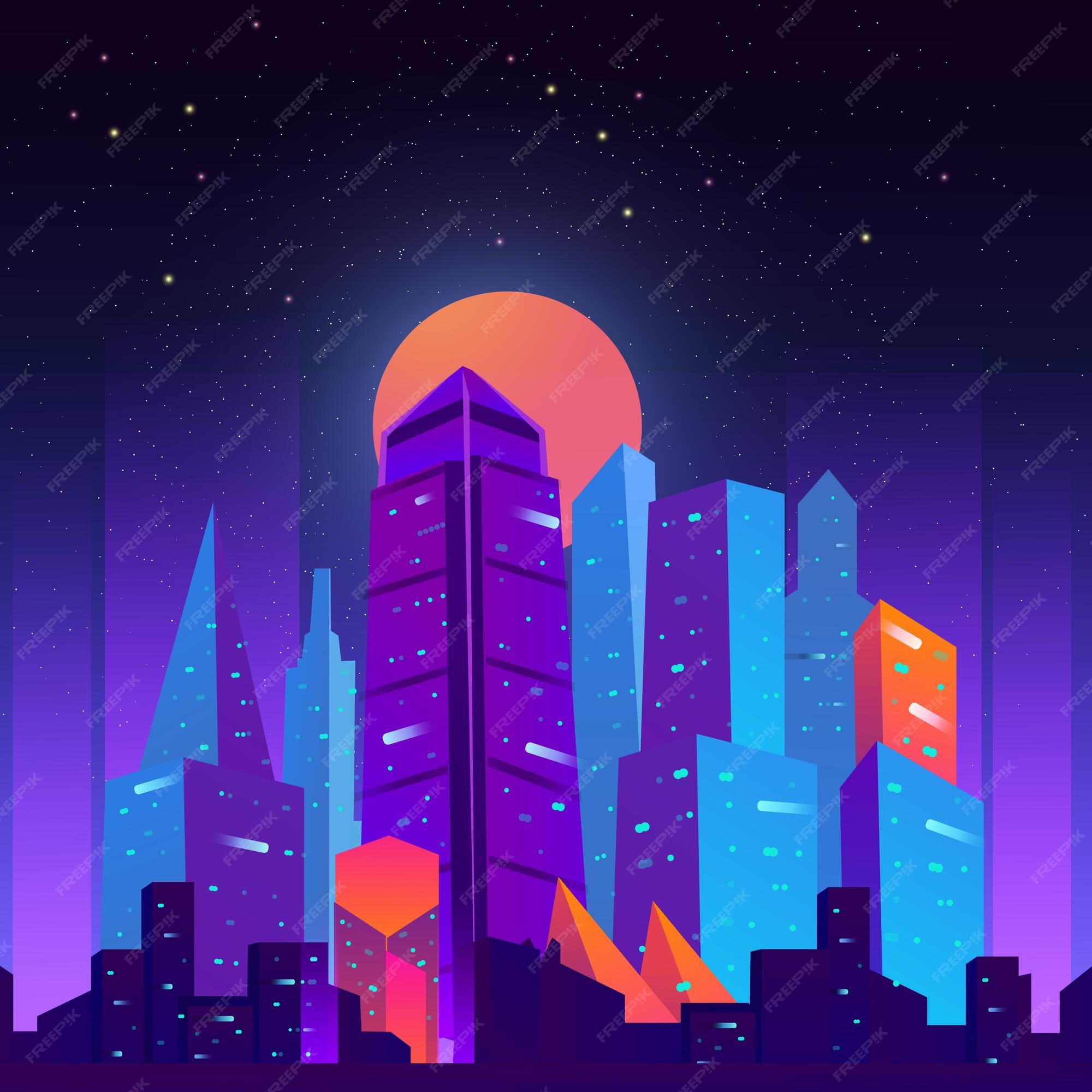 Premium Vector | Dystopian future background