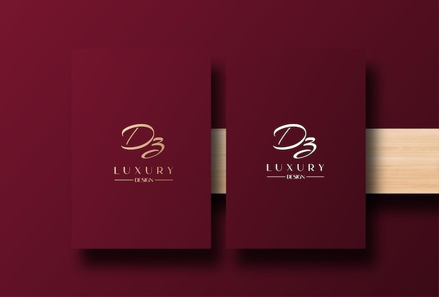Dz logo design vector image