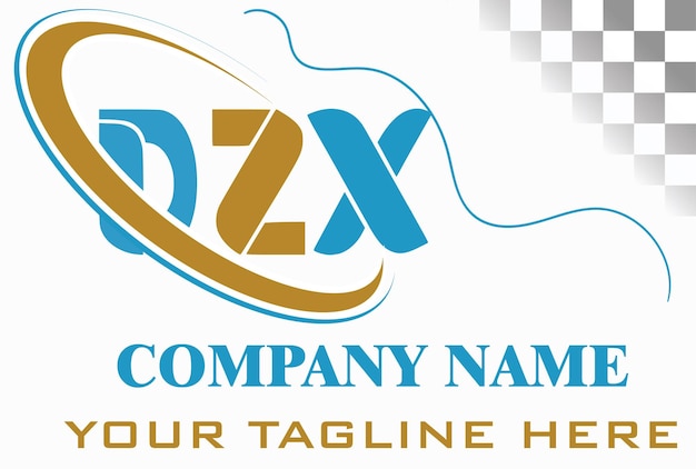 Vector dzx letter logo design