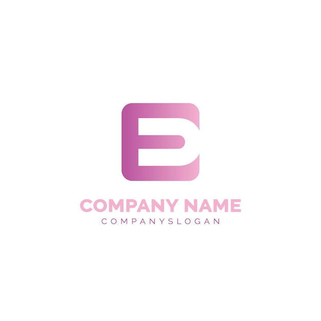 E abstract logo