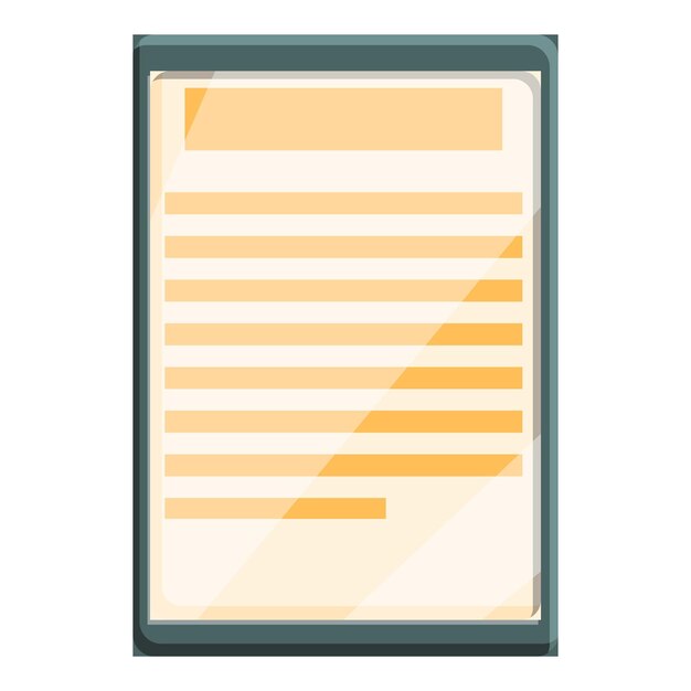 E-book icon. Cartoon of e-book vector icon for web design isolated on white background