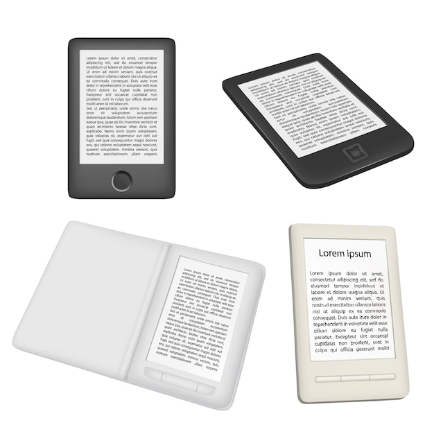 E-book reader or e-reader vector