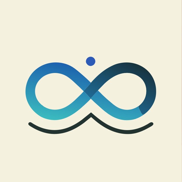 Vector e c infinity and diamond symbol logo futuristic minimalist bold line gradien colors vector