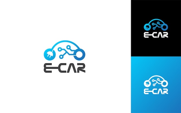 e Car modern logo vector