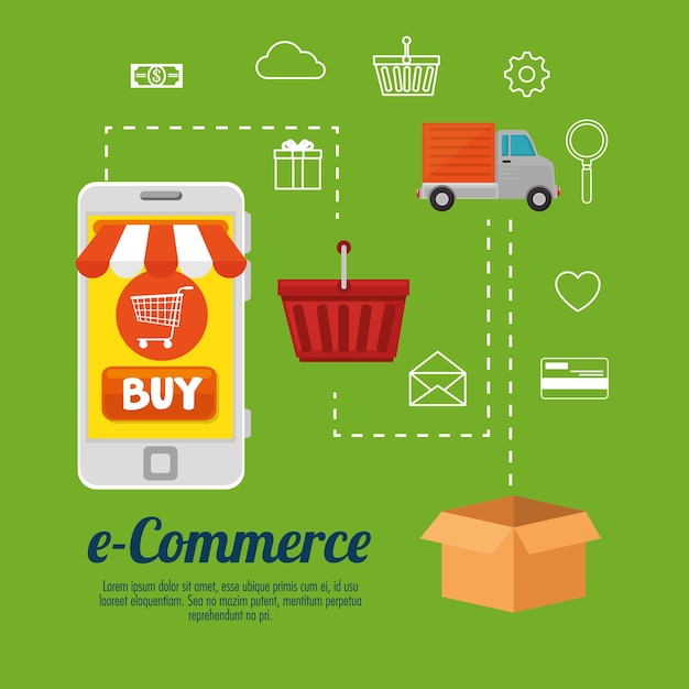 E-commerce concept online winkelen