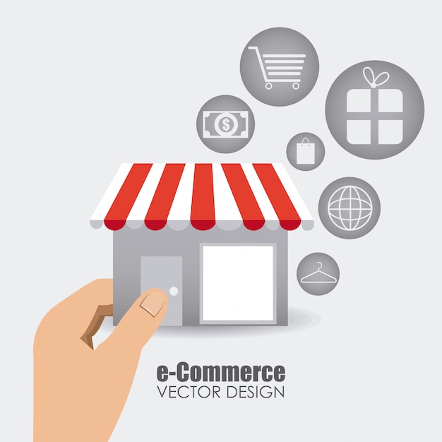 Vettore design e-commerce