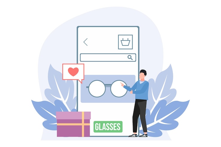 Vector e commerce flat design illustration