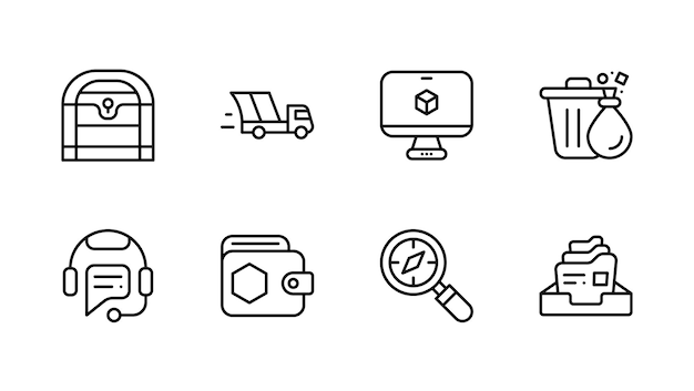 E-commerce icon pack