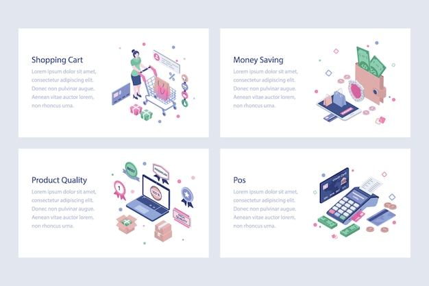  E Commerce Isometric Vectors