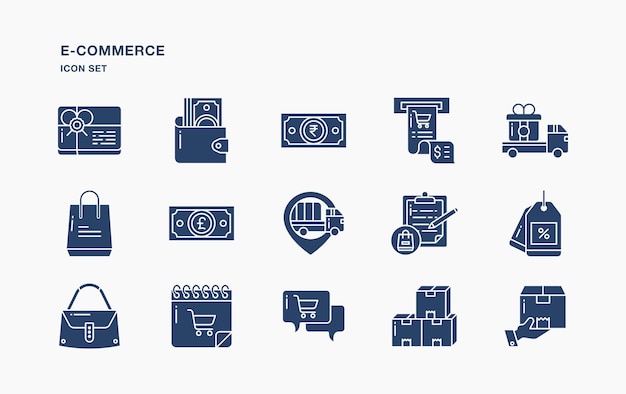 E-commerce and shopping vector icon