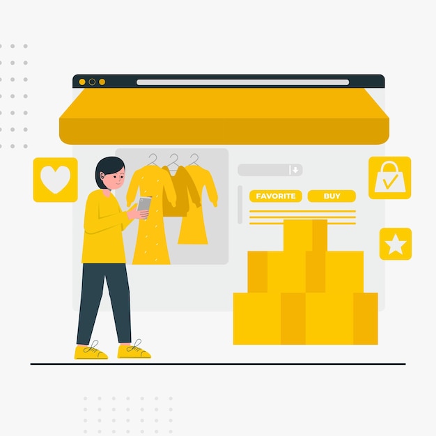 E-commerce vector Illustrasion