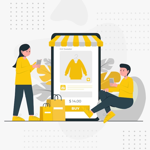 Illustrazione vettoriale di e-commerce